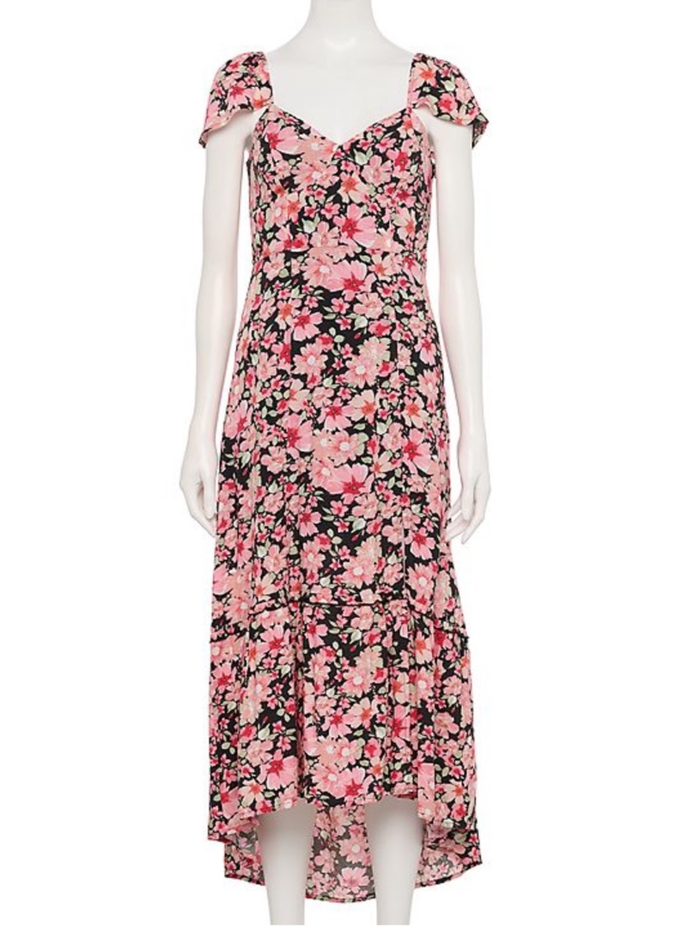 Rewind Pink Floral Maxi Dress XL NWT